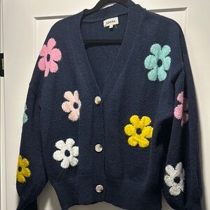 Navy oversized cardigan